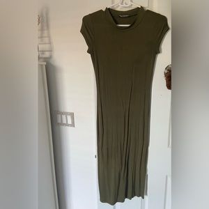 Fashion nova long olive green dress ❤️